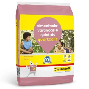 Argamassa para Varandas e Quintais Cinza 20kg - QUARTZOLIT